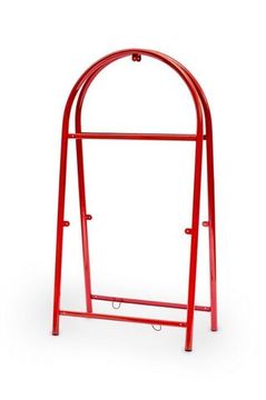 Стойка рекламная 1300х660 мм красная полукруглая, поле 1170х597 мм