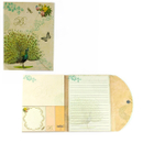 Блокнот со стикерами 11,0 см * 15,0 см, КБС, Alingar, ламинация, закладки-флажки, ассорти, 72л., без линовки, "Цветы и птицы"