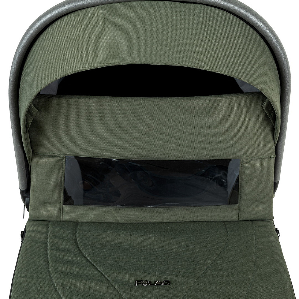 Детская коляска Pituso Sole 3 в 1 с автокреслом Santiso Pro Black PMPT/022 Field Green