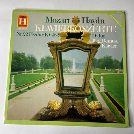 Винтажная виниловая пластинка LP W. A. Mozart Моцарт, J. Haydn Гайдн, Piano Concerto In E Flat Major, KV 482 Piano Concerto In D Major, Op. 21 (Германия 1977)