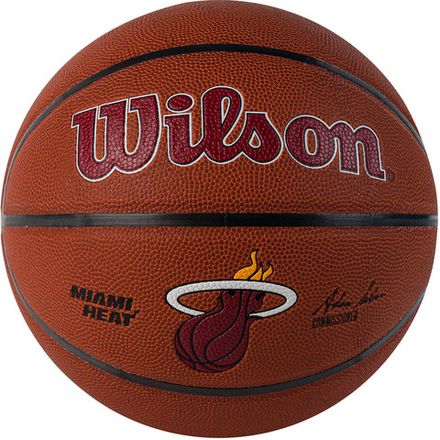 Мяч баскетбольный Wilson NBA MIAMI HEAT WTB3100XBMIA, размер 7