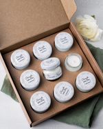 Свечи-бонбоньерки в подарок гостям на свадьбу