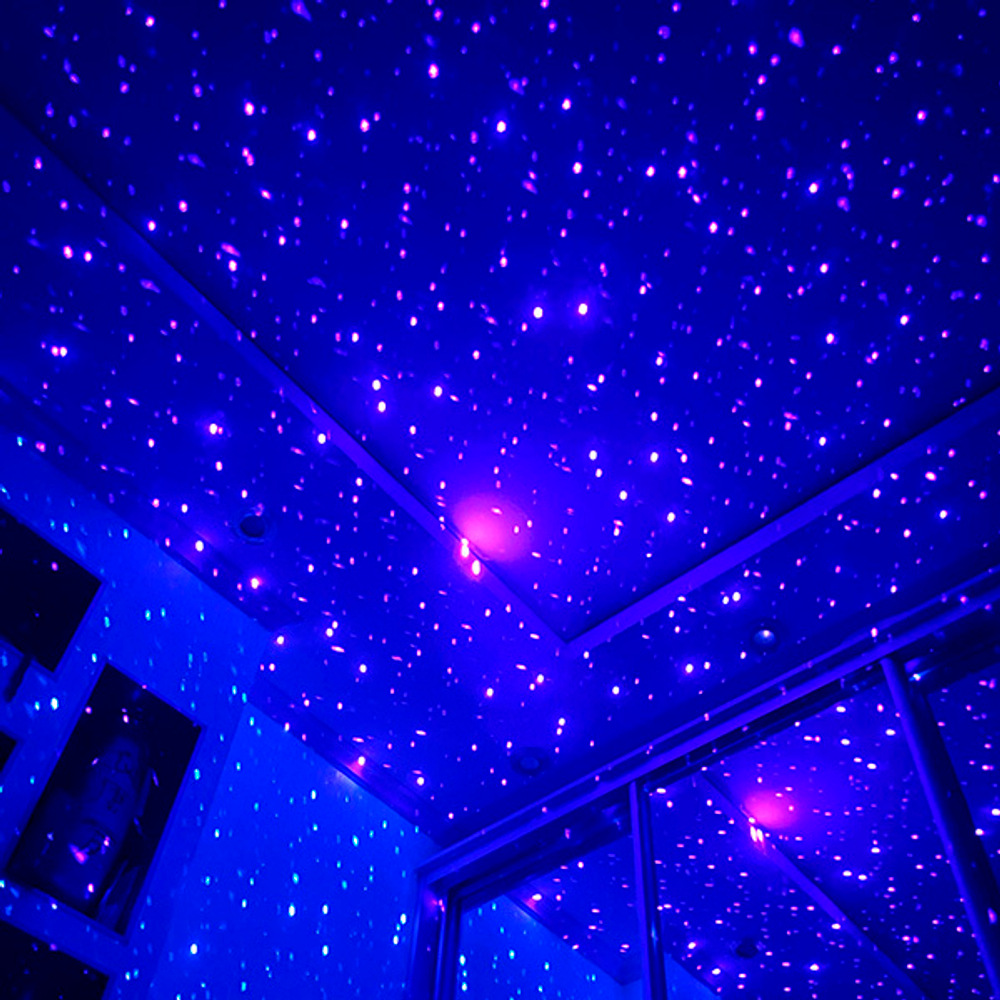 Черный вакуум-волновой стимулятор с проекцией звёздного неба Svakom Pulse Galaxie Stimulator with Starlight Projector SA296A-MB