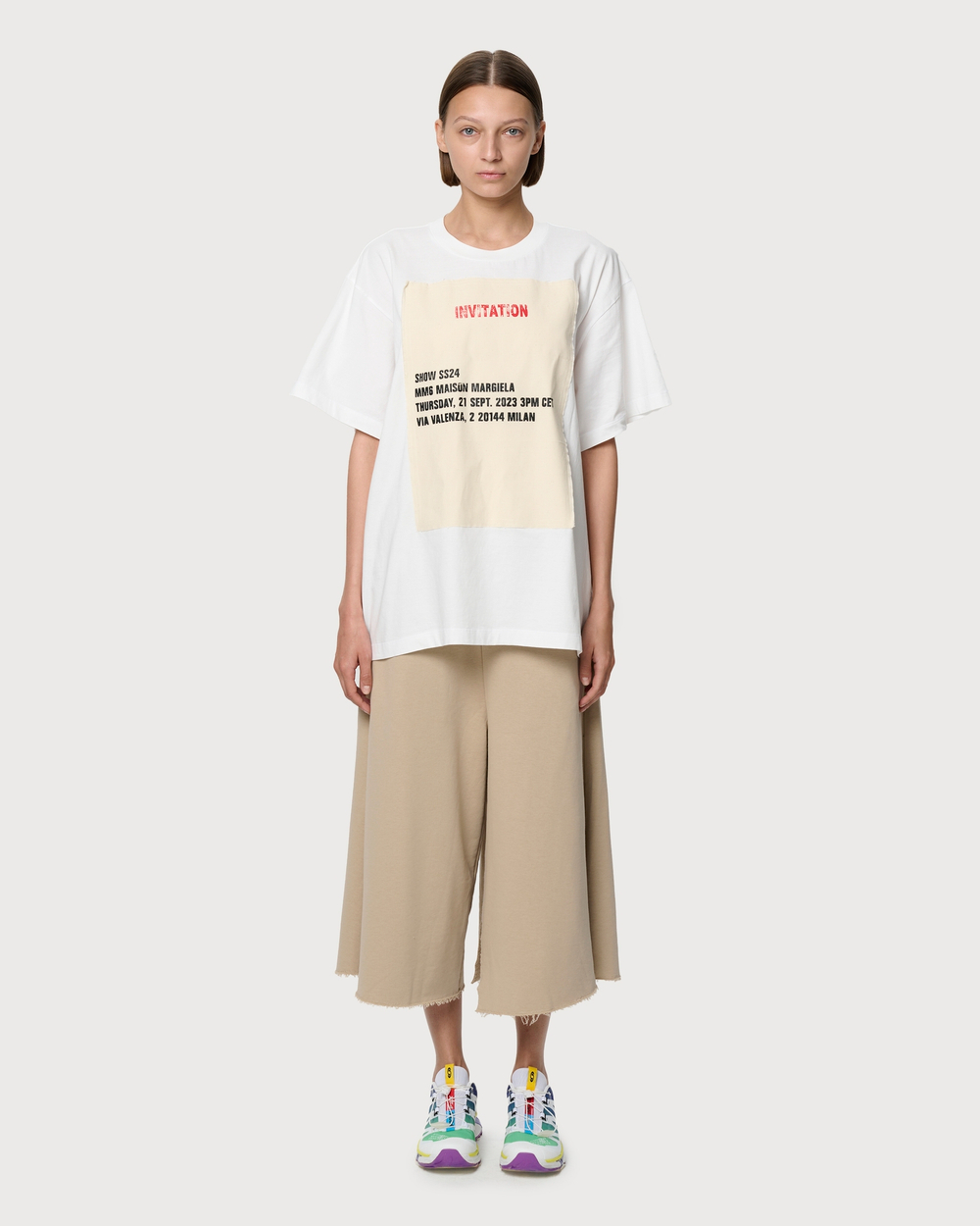 MM6 MAISON MARGIELA ШОРТЫ ЖЕНСКИЕ УДЛИНЕННЫЕ БЕЖЕВЫЕ