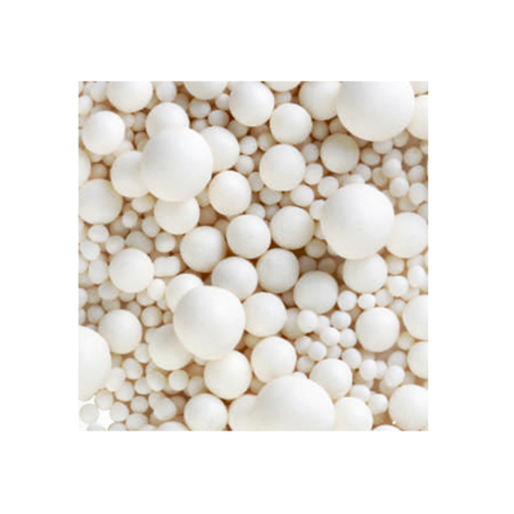 Шарики кранч матовые №258М белоснежные