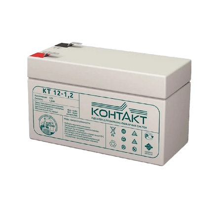 Аккумулятор КТ 12-1,2 (12В 1.2А/ч)
