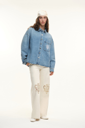Рубашка (Denim Lover), голубая