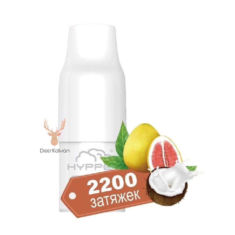 Картридж Hyppe Jet "Кокос-Помело" (2200 затяжек) 6,5 мл