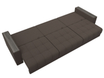 Диван прямой с декором Лига-049 НПБ Лонг, Амур 05 РОГОЖКА коричневый