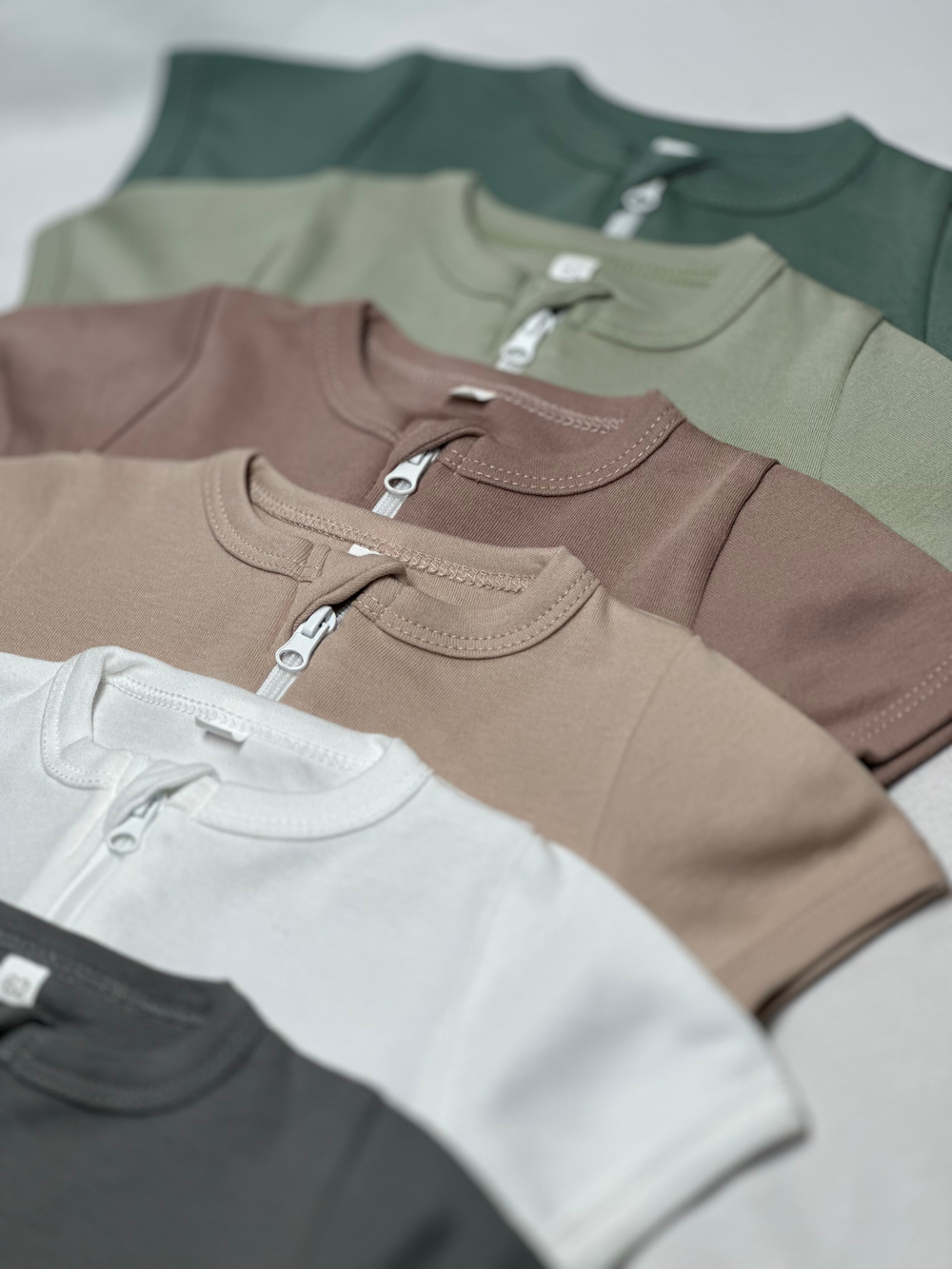 Полукомбинезон-песочник на молнии Шалфей RinaAmari