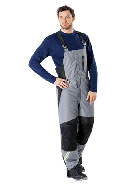 Полукомбинезон УРАН утеплённый цв. сер-чер