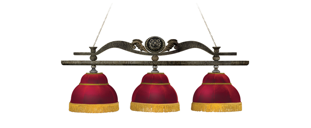 Лампа "Лео II" 3 плафона - клен