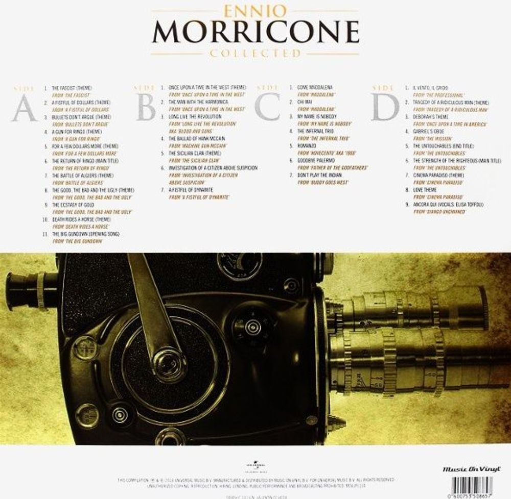 Ennio Morricone Ennio Morricone Collected (2xLP) Новая запечатанная виниловая пластинка + ПОДАРОК