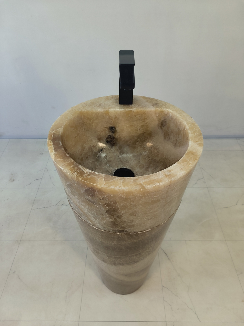 Раковина напольная из оникса Sunset ON-61348 (40*40*90)