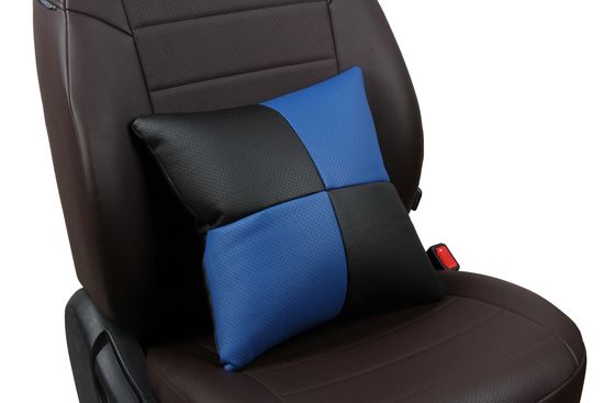 Автомобильная подушка в салон из экокожи