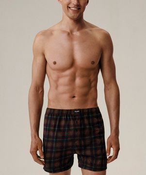 Трусы (2 шт) мужские семейные Atlantic 2GMB-013, хлопок, темно-зеленый + темно-синий