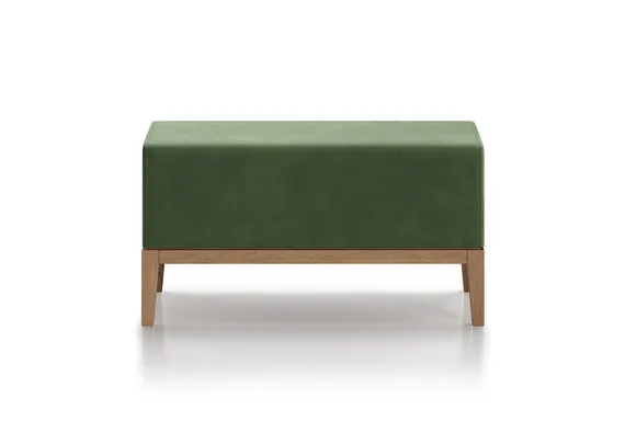 Банкетка Fjord 80 см (зелено-голубой FiberGuard, бук)