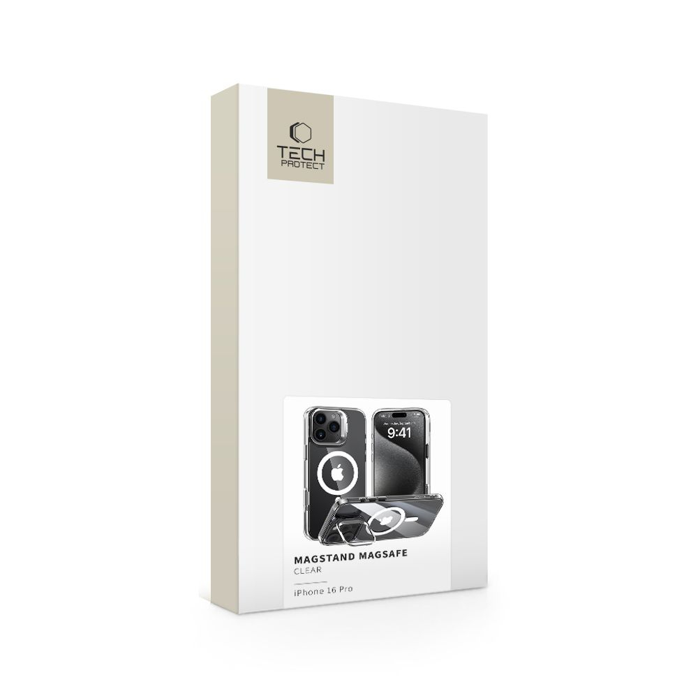 Чехол TECH-PROTECT MAGSTAND Magsafe iPhone 16 PRO CLEAR