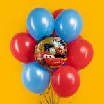 Шар (18''/46 см) Круг, Гоночные машинки, 1 шт. в уп.