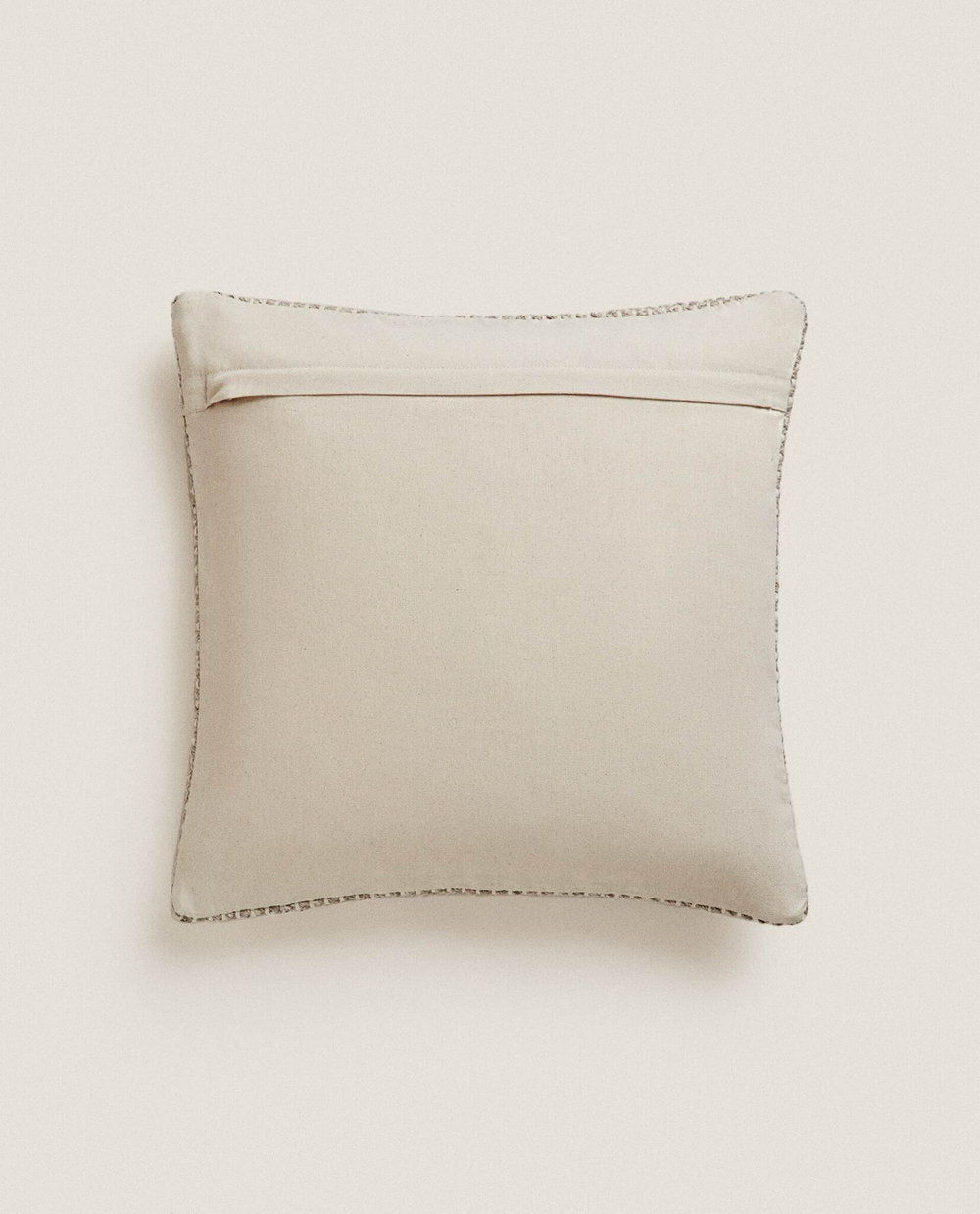 ZARA HOME ПЛЕТЕНЫЙ ЧЕХОЛ ДЛЯ ДЕКОРАТИВНОЙ ПОДУШКИ, СЕРЫЙ