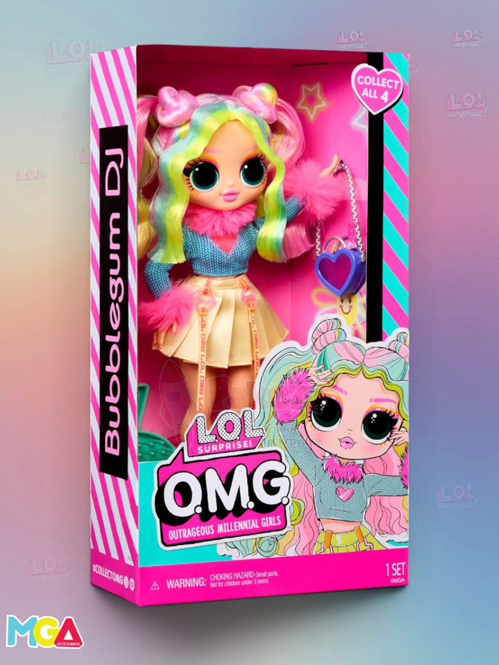 Кукла Лол Омг Lol Omg Bubblegum DJ большая оригинал