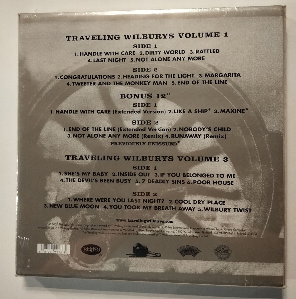 Винтажная виниловая пластинка LP The Traveling Wilburys Collection 3LP BOX (USA 2007) (Sealed)