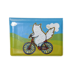 Обложка для транспортной карты "Котик на велосипеде" увеличенная