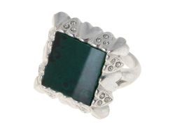 "Свадебное" кольцо в серебряном покрытии из коллекции "Самоцветы" от Jenavi