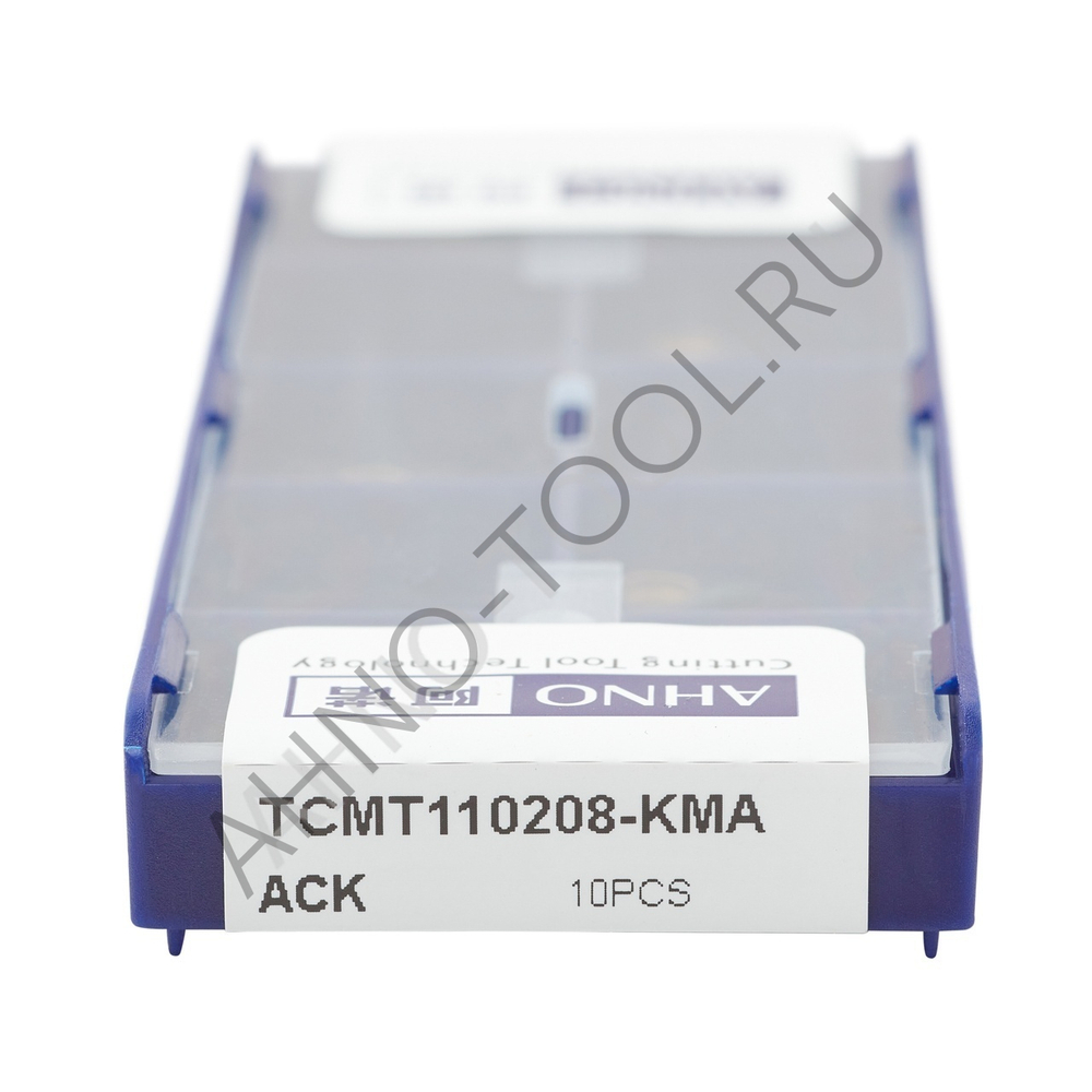 Пластина твердосплавная ISO TCMT110208-KMA ACK10E AHNO по чугуну, чистовая