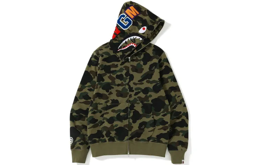 A Bathing Ape 1st Camo Shark Full Zip Худи Fw22