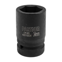 Головка ударная глубокая, 34мм (6гр) 1'' Partner PA-48510034