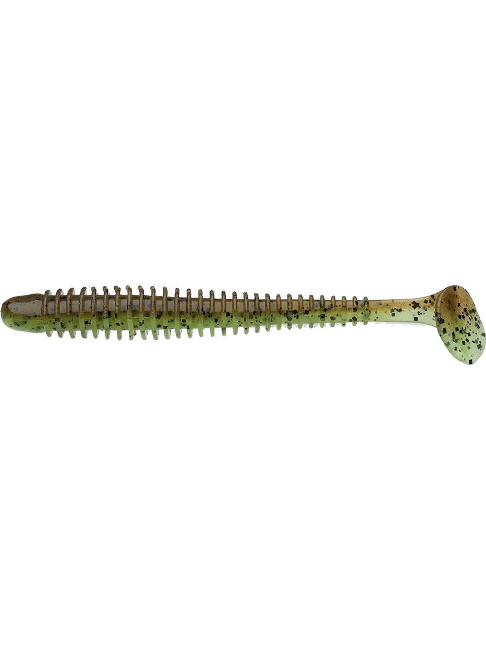Приманка силиконовая Keitech Swing Impact 4.5" #417 Gold Flash Minnow, 3 упаковки по 6 штук