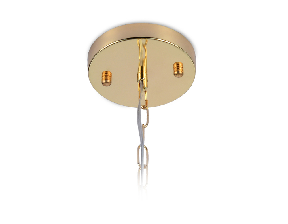 Подвесная люстра с хрусталем TR5149 GD/TI золото/янтарь E14/6 max 40W 500*500*1000