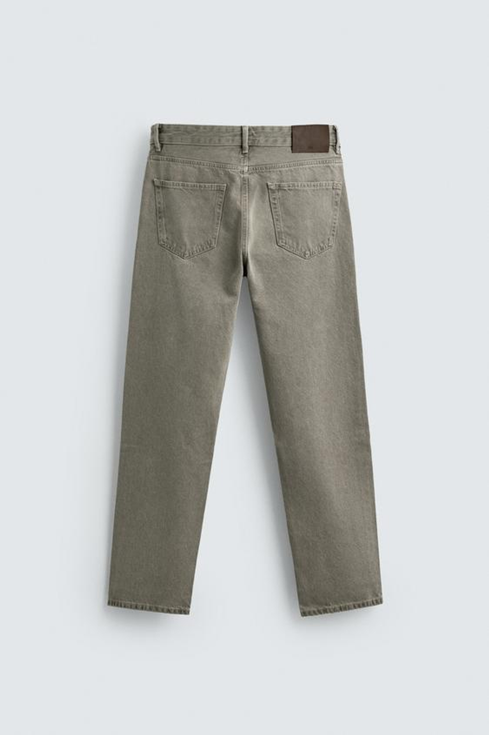 ZARA ДЖИНСЫ REGULAR FIT, СЕРО-КОРИЧНЕВЫЙ