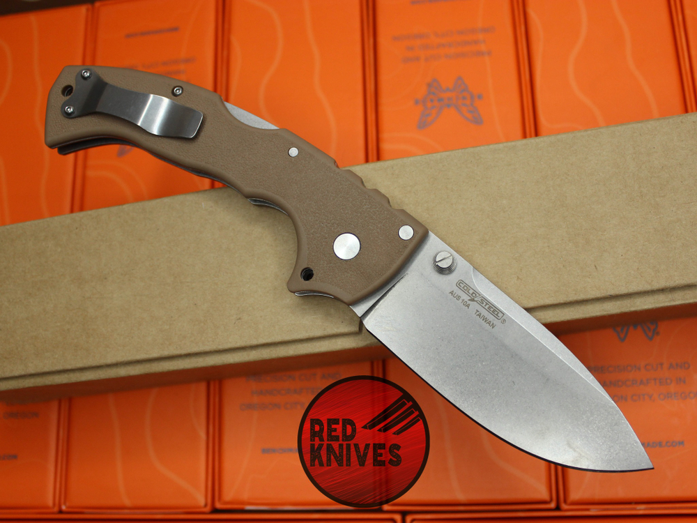 Нож Cold Steel 4-Max Scout 62RQ - рукоять "Coyote Brown" (коричневый)