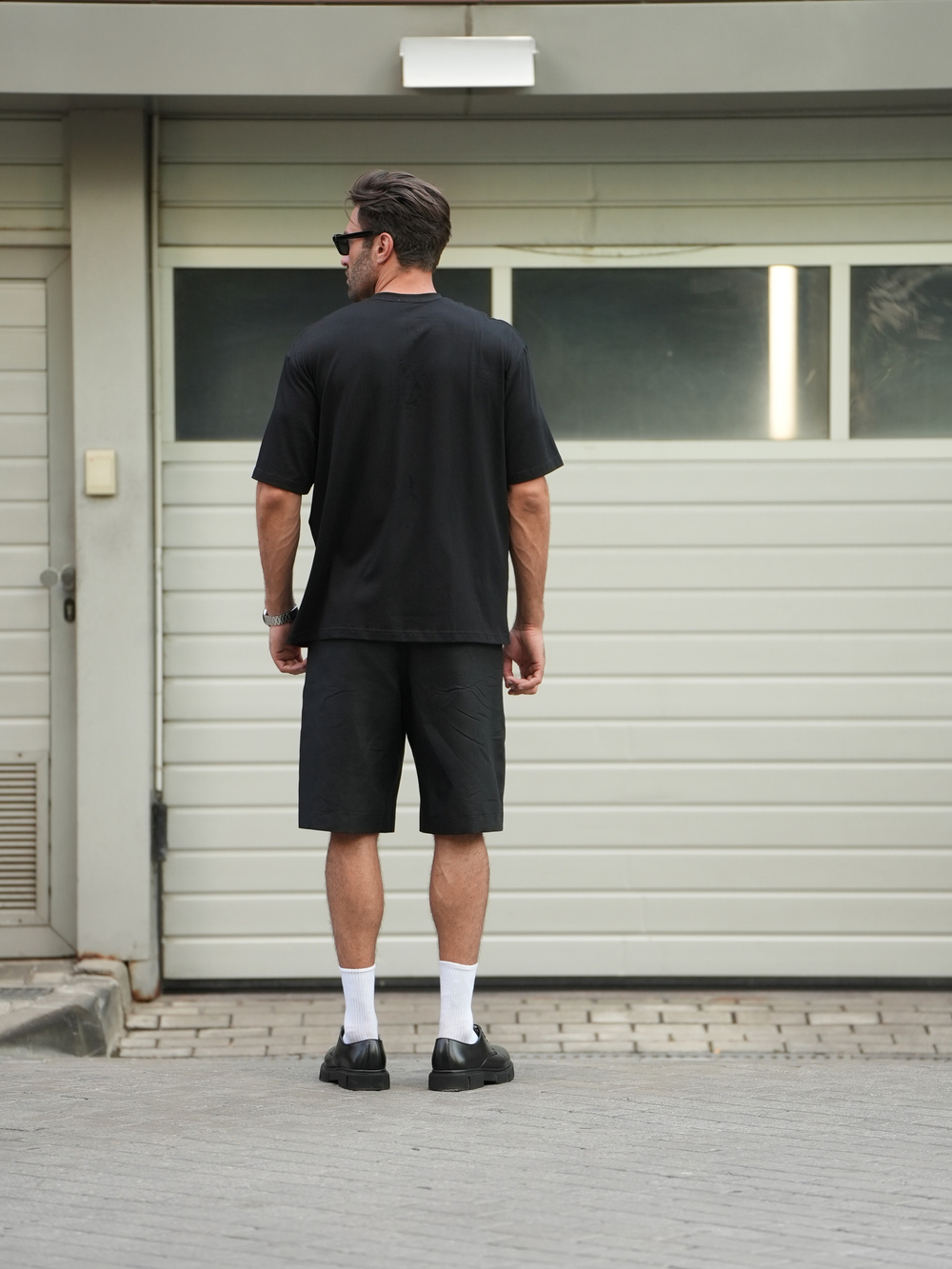 Шорты льняные | black