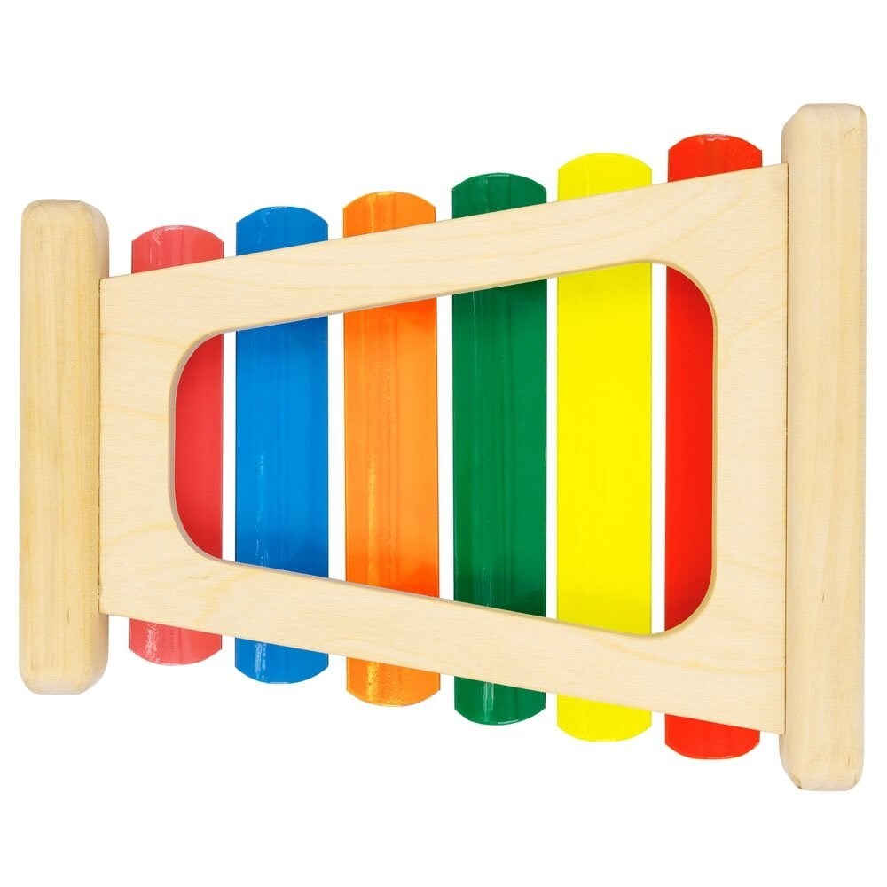 Металлофон 6 планок, развивающая игрушка для детей, обучающая игра из дерева