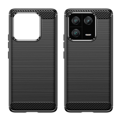 Чехол защитный черного цвета на смартфон Xiaomi 13 Pro, серия Carbon от Caseport