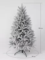 Заснеженная елка «Скандинавия» (Литая хвоя) 180 см / 1,8 м