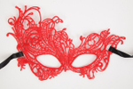 Красная маска "Тайны Венеции" (Цвет: красный)