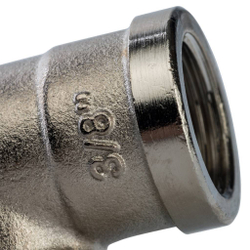 Угольник ВР никелированный         3/8"