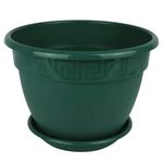 Горшок Антик, D19, 2,6 л, малахит с поддоном