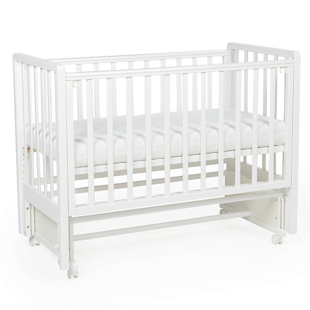 Детская кроватка Bebizaro Regency New маятник универсальный без ящика белый