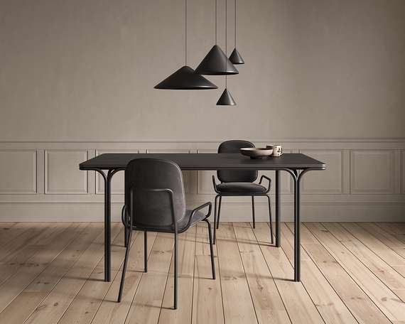 Стул Ror, Double Frame, черный велюр