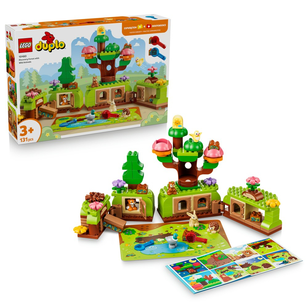 Конструктор LEGO DUPLO Town 10480 Лес первооткрывателей с дикими животными — фото 1