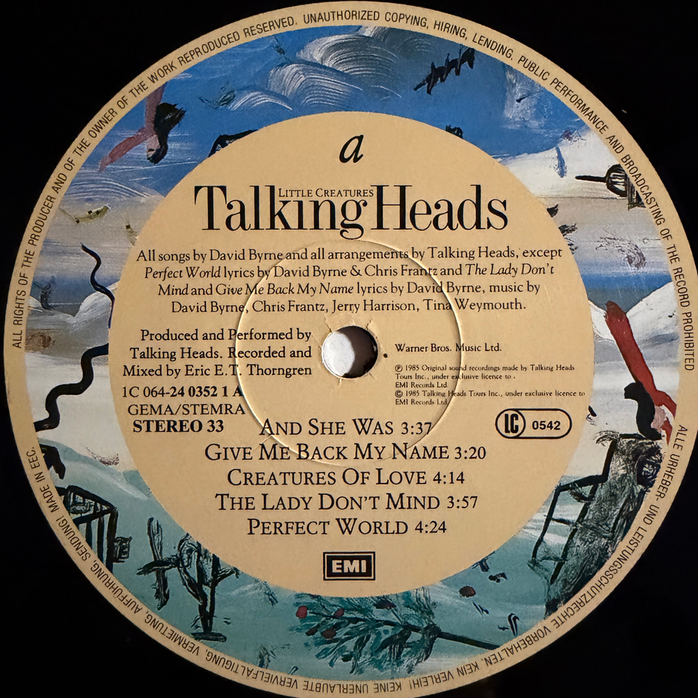 Talking Heads - Little Creatures (Европа 1985г.)