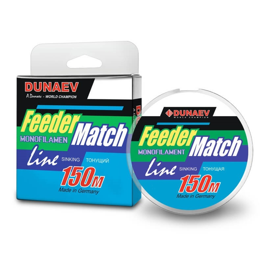 Леска Dunaev Feeder-Match Sinking Black 0.18мм  (3,4 кг)  150м