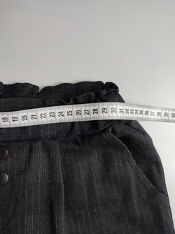 Штаны с рисунком клетки на ткани, визуально 42 рос. размер