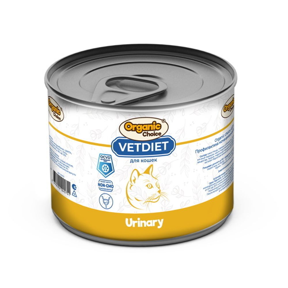 Консервы Organic Сhoice VET Urinary диета для кошек профилактика МКБ 240г х 12шт