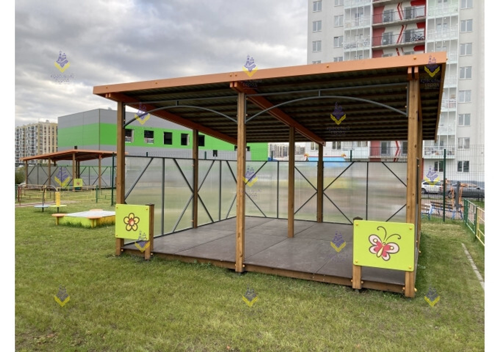 Теневой навес 20 кв. метров
